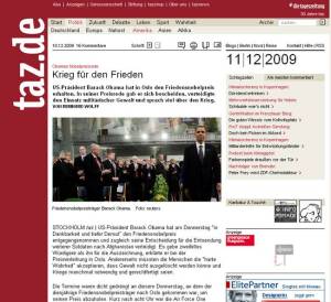 Nobel Peace Prize 2009 scandal