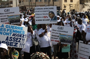 Marching in the streets of Dakar. Photo: Abdullah Vawda/IPS