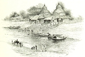 'Kali Ghat, Calcutta', from 'Picturesque India. A handbook for European travellers, etc.', by W S Caine, G Routledge & Sons, 1890